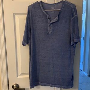 George Mens L henley shirt